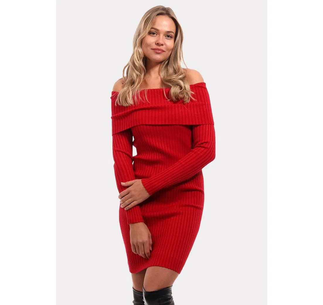 YC FASHION & STYLE Strickkleid Designer-Strickkleid in Universalgröße (Kein Set, 1 -tlg) Langarm