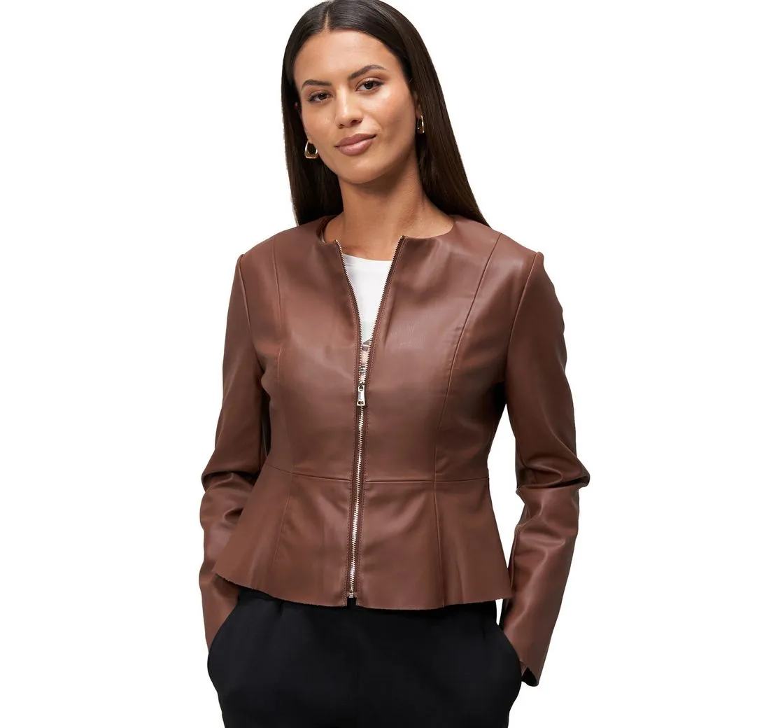 ZERO Jackenblazer Damen Blazer-Jacke in Lederoptik weiteres Detail