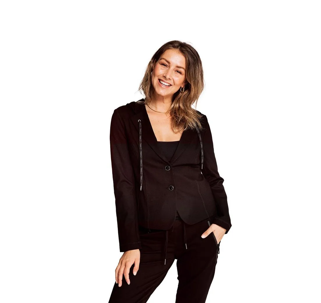 ZHRILL Jackenblazer Blazer DARCIA Black bequemer Tragekomfort