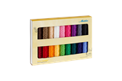 Amann/Mettler Embroidery thread set in basic colors of 18 rl.