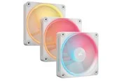 Corsair iCUE LINK LX120-R 3-pack - Gehäuselüfter - 120mm - Weiß mit RGB-Beleuchtung - 37 dBA