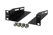 Deltaco L-support Rails 10" Cabinet 1U 136mm deep (2-Pack) Black