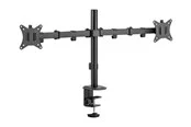 Deltaco mounting kit - adjustable arms - for 2 LCD displays - rotate tilt swivel up to 9 kg - black