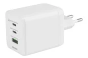 Deltaco USB GaN Wall Charger 100 W | 1x USB-A | 2x USB-C | PPS | White