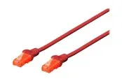 DIGITUS CAT 6 U-UTP Patch Cord - 3m - Rot - 3 meter