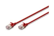 DIGITUS patch cable - 1 m - red - Rot - 1 meter