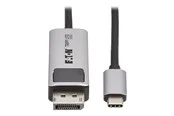 Eaton Tripp Lite Series USB-C to DisplayPort Active Adapter Cable M/M 8K 60Hz 4K 144Hz HDR 4:4:4 HDCP 2.3 Black 3ft