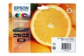 Epson 33 Multipack - 5 pakker - sort gul cyan magenta foto-sort - original - blækpatron - Tintenpatrone Cyan
