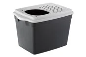 Ferplast - Litter Box Jumpy Black/White 38.8x57.5x39CM