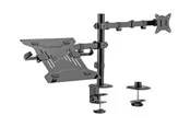 Gembird Monitor Arm & Notebook Tray - 1 x monitor 17"-32" & 1 x notebook 15.6"