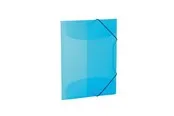 HERMA Elasticated folder A4 PP translucent light blue