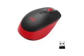 Logitech M190 Full-size Wireless Optical PC Mouse - Red - Maus (Rot)
