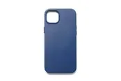 Mujjo Full Leather Case with MagSafe for iPhone 14/15 Plus - Monaco Blue