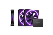NZXT F120 RGB DUO 3-pack & RGB Controller - Black - Gehäuselüfter - 120mm - Schwarz mit RGB LED - 29 dBA