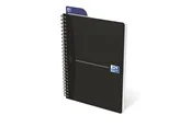 Oxford Office Essentials A5 Soft Card Twin-wire Notebook Ruled 180 Pages Black SCRIBZEE® Compatible