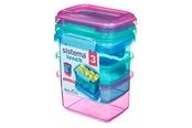 Sistema Pack 400ml x 3 Lunch Coloured