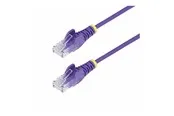 StarTech.com 15m Purple Slim CAT6 Ethernet Cable Snagless 28AWG LSZH - patch cable - 15 m - purple - Lila - 15 meter