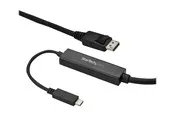 StarTech.com 3 m (10 ft.) USB-C to DisplayPort Cable - 4K 60Hz - Black - external video adapter - STM32F072CBU6