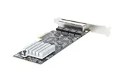StarTech.com 4-Port 2.5Gbps NBASE-T PCIe Network Card Intel I225-V Chip Quad Port Computer Network Card Multi-Gigabit NIC PCI Express Server LAN Card