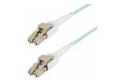 StarTech.com 5m (15ft) LC to LC (UPC) OM4 Switchable Fiber Optic Cable - patch cable - 5 m - aqua - Grün - 5 meter