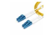 StarTech.com 5m (16.4ft) LC to LC (UPC) OS2 Single Mode Duplex Fiber Optic Cable - patch cable - 5 m - yellow - Gelb - 5 meter