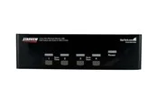 StarTech.com StarView 4 Port DVI VGA Dual Monitor KVM Switch USB mit Audio & USB 2.0 Hub - KVM / Audio / USB Switch - 4 Anschlüsse