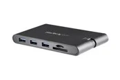 StarTech.com USB-C Multiport Adapter w/ HDMI and VGA - 3x USB 3.0 - SD - PD - external video adapter - black