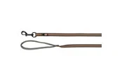 Trixie Fusion tracking leash rubberised M–XL: 15 m/17 mm graphite/papaya