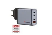 Verbatim power adapter - GaN - 3 x USB-C USB - 100 Watt