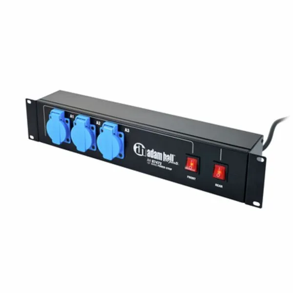 87472 Mains Power Strip 2U