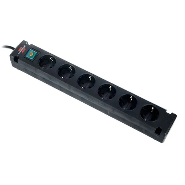 Bremounta Socket Strip 6Way BK