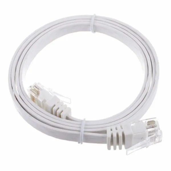 Cat6 Flach-Cable 1m White