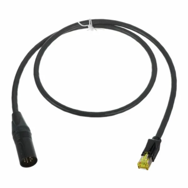 CAT7 XLRm Adapter 1m black