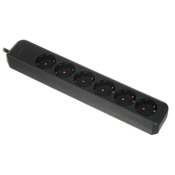 Eco-L 6 Way Split 1,5m BK
