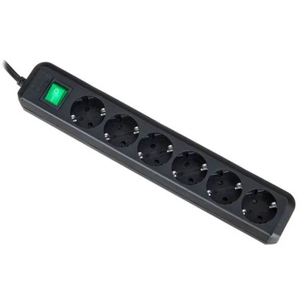Eco-L 6 Way Split Sw 3m BK