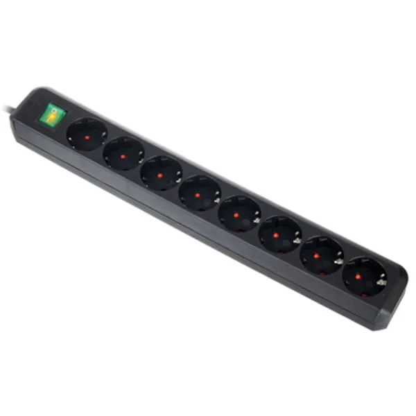 Eco-L 8 Way Split Sw 3m BK