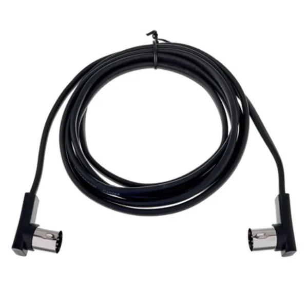 Flat MIDI Cable 200cm Black