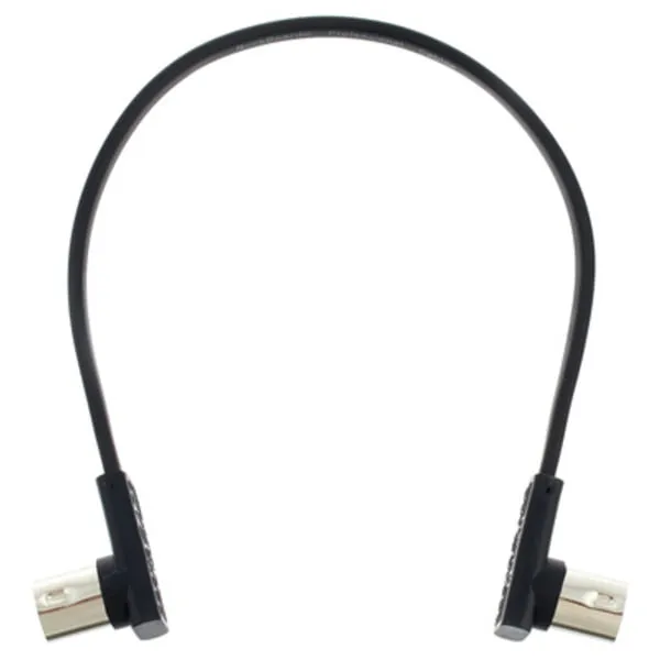 Flat MIDI Cable 30cm Black