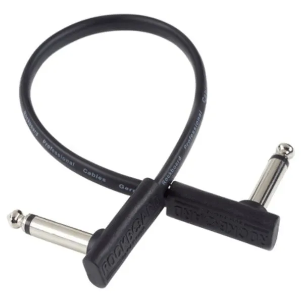 Flat Patch Cable Black 20 cm