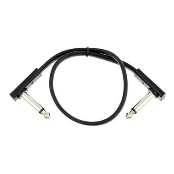 Flat Patch Cable Black 30 cm