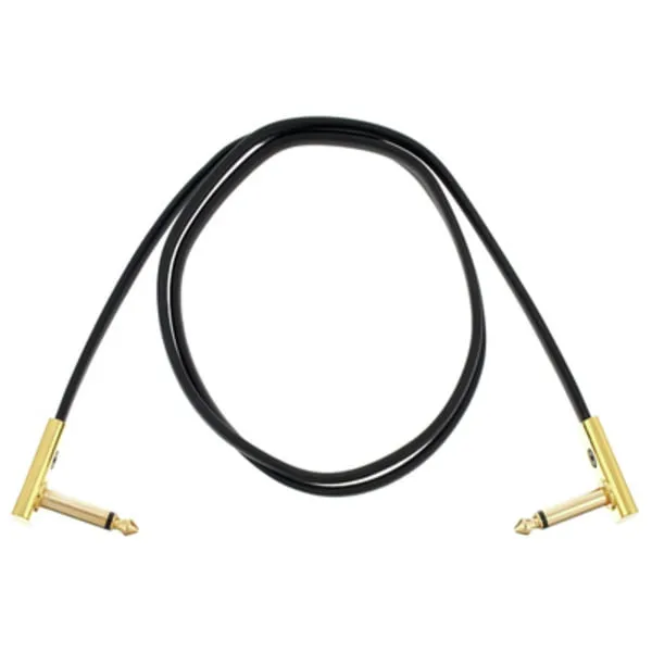 Flat Patch Cable Gold 100 cm