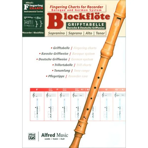 Grifftabelle Blockflöte