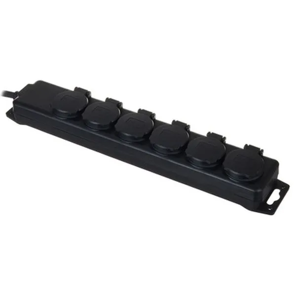 Hinged Lid Socket Dist. 6-Way