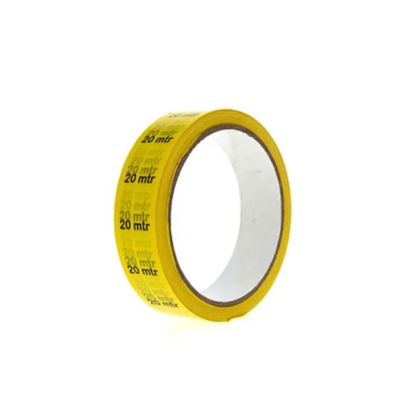 Markertape PVC 20m yellow