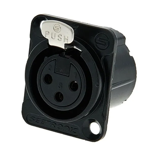 MK3F2C-BG 3pin XLR black