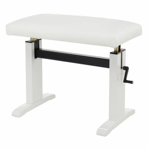 Mod. 60 Piano Bench WH pol.