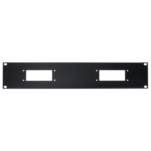 Rack Panel 2U 2x Harting-B16