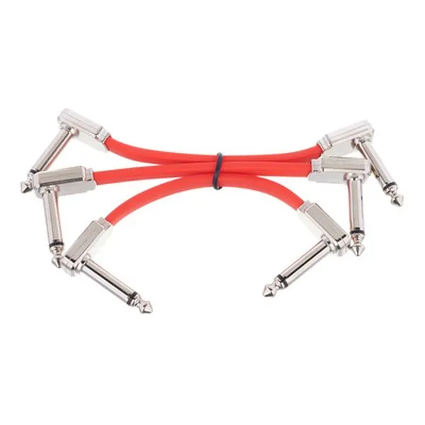 Red Flex Ribbon Patch Cable 3"