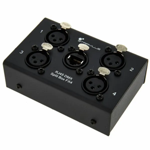 RJ45 DMX Split Box FX4