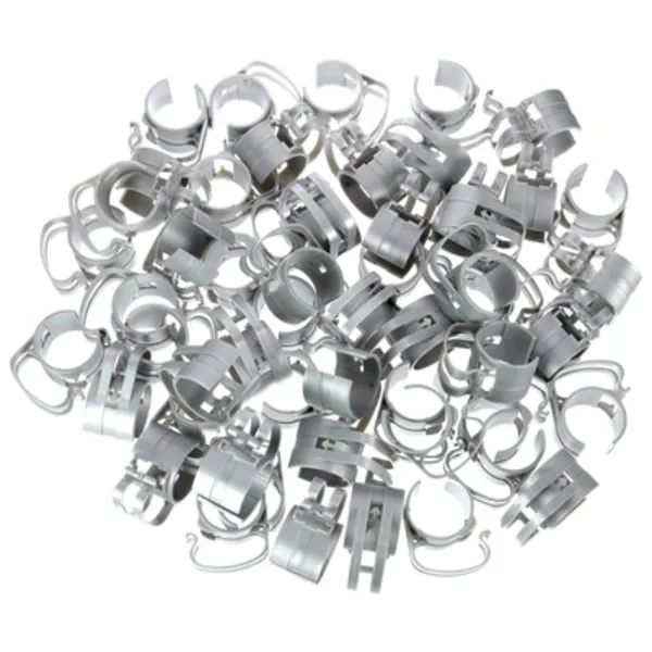 Snap light silver 55 pcs